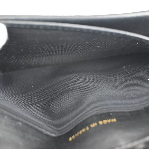 CHANEL CC Logo Long Bifold Wallet Purse Caviar Skin Leather Black France 81RJ714 - Picture 11 of 11